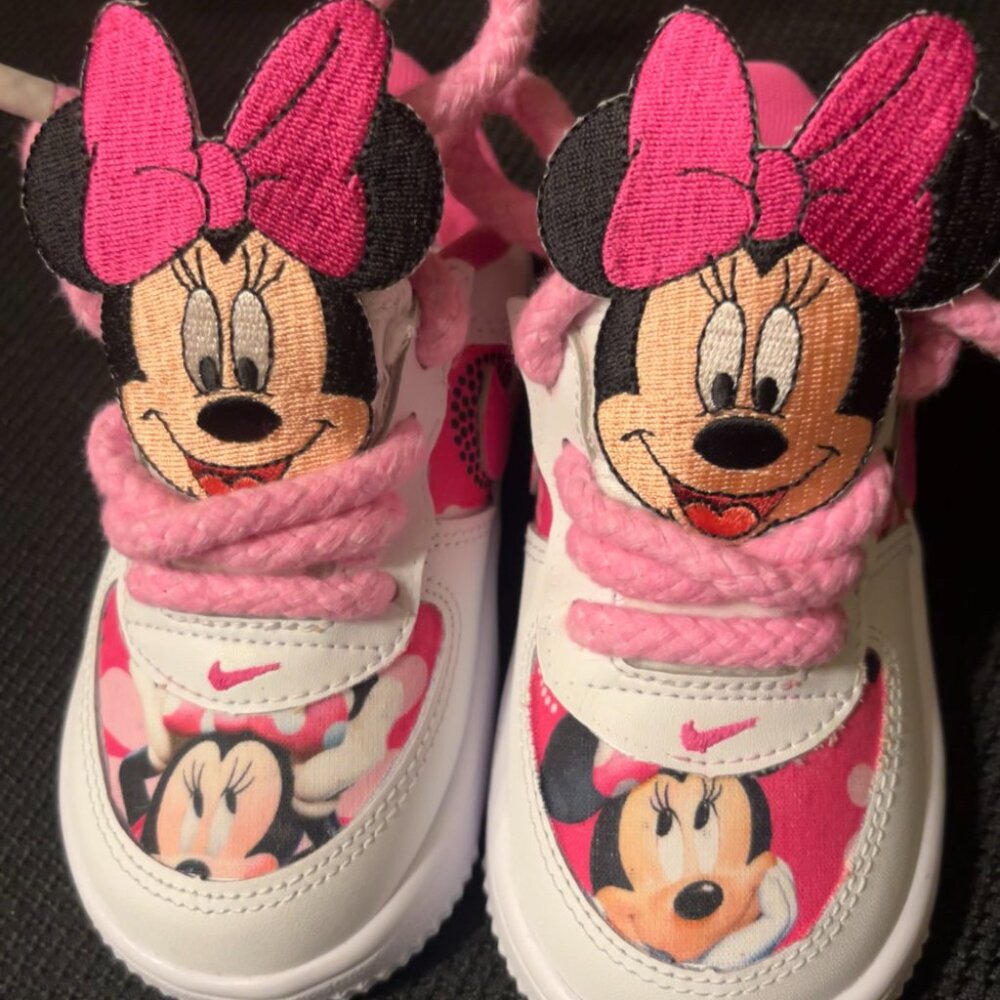 custom kids air force ones, size 7c